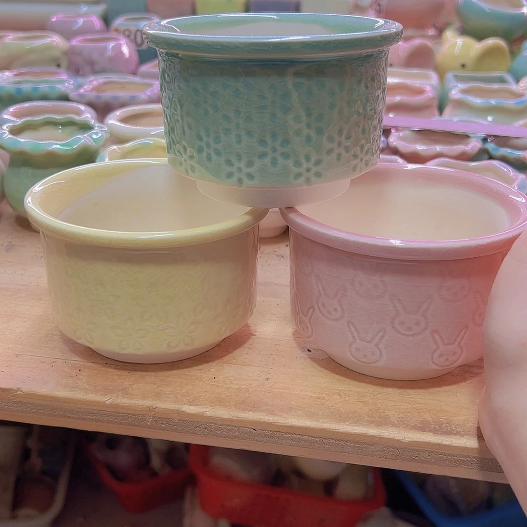 陶瓷花盆当场满12包邮