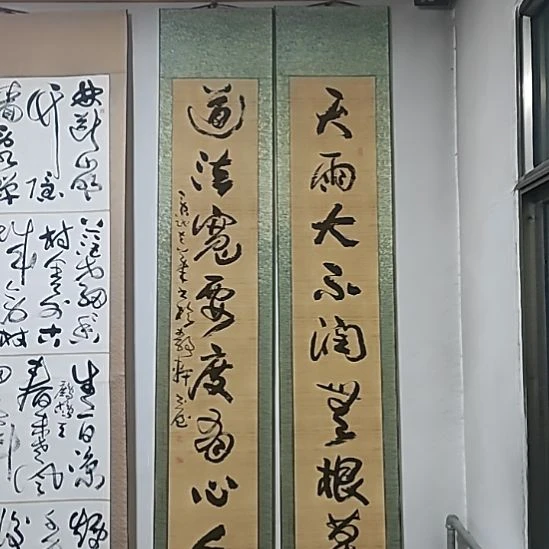 书法宋秉民。220X41X2。道法宽要渡有心人