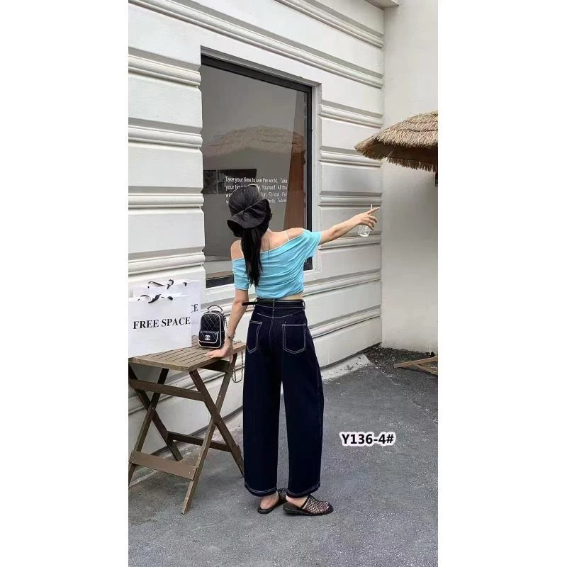 【宝贝家】136依云裳牛仔男友裤夏季