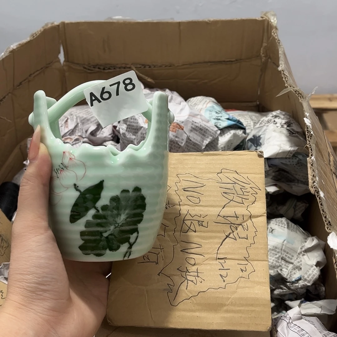 瓷片茶摆件工艺品摆件666