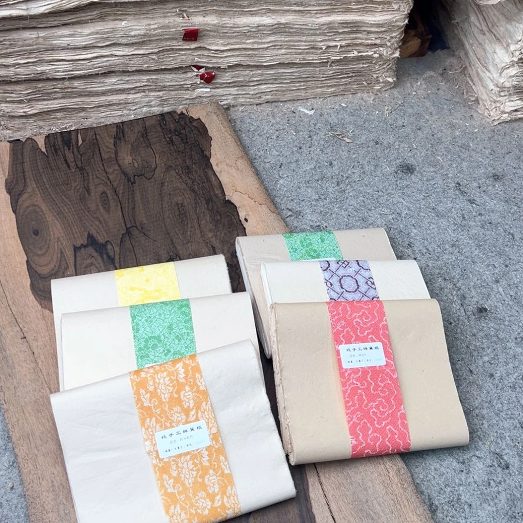 6款不同蝉翼竹纸300张。38×15cm