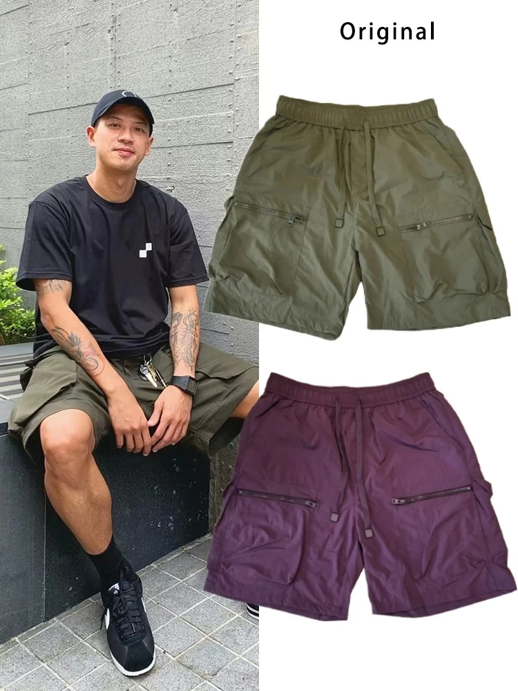 夏季速干透气日系休闲宽松机能工装短裤立体大口袋五分裤