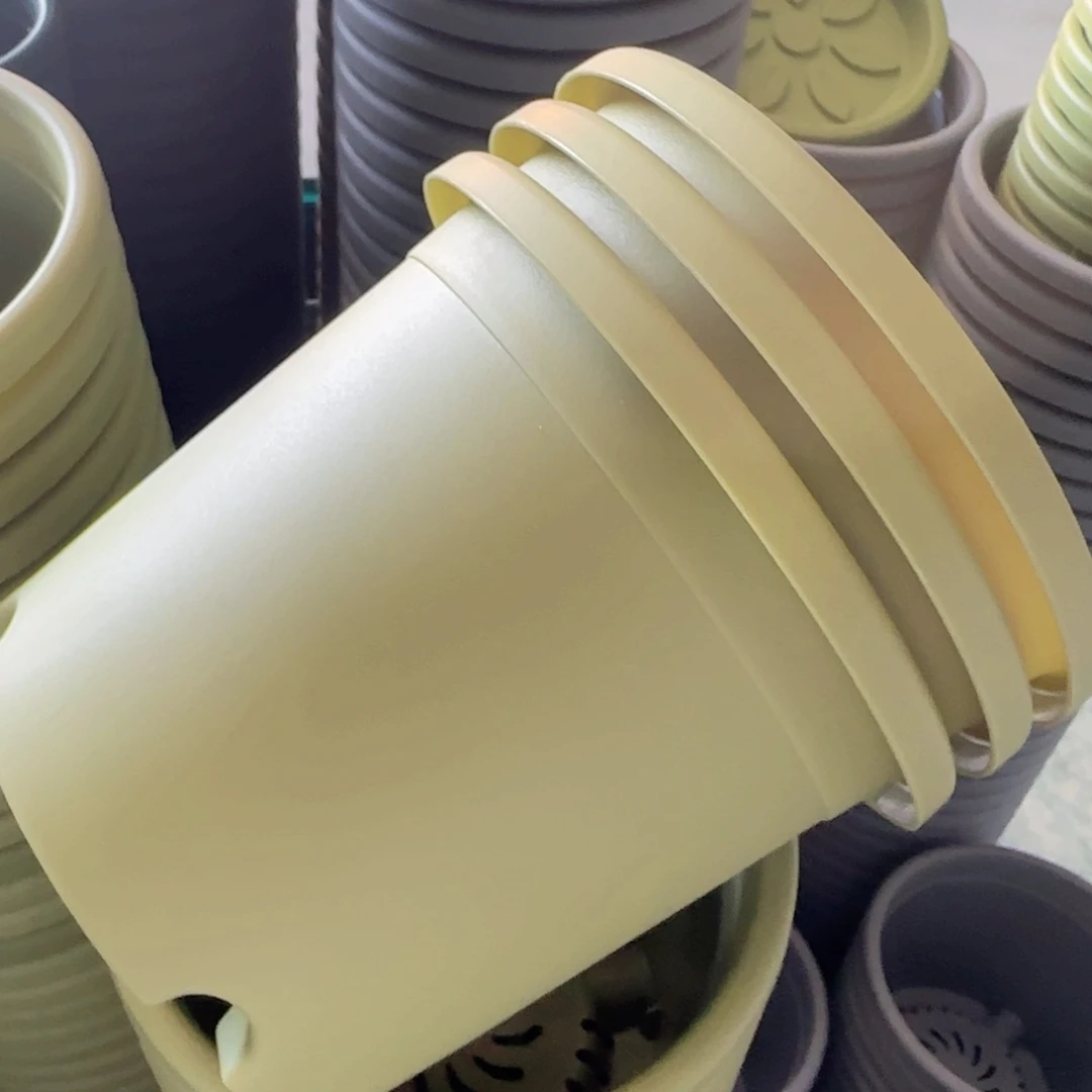 树脂四季盆2#无拖果绿6