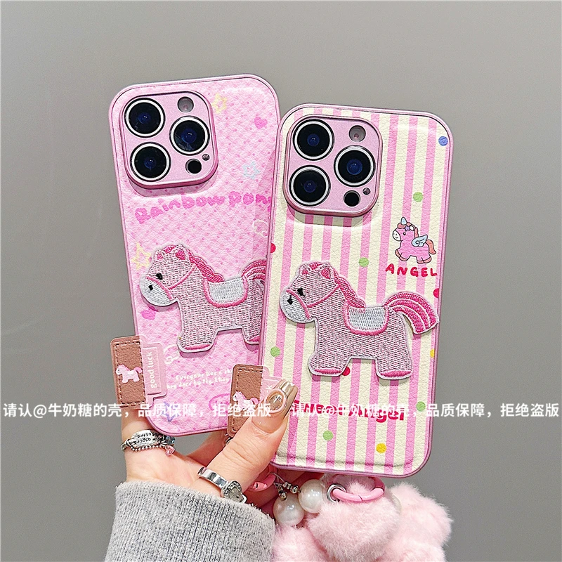 金属漆鼓状皮纹适用苹果iPhone16/华为荣耀/OPPO/VIVO/小米手机壳