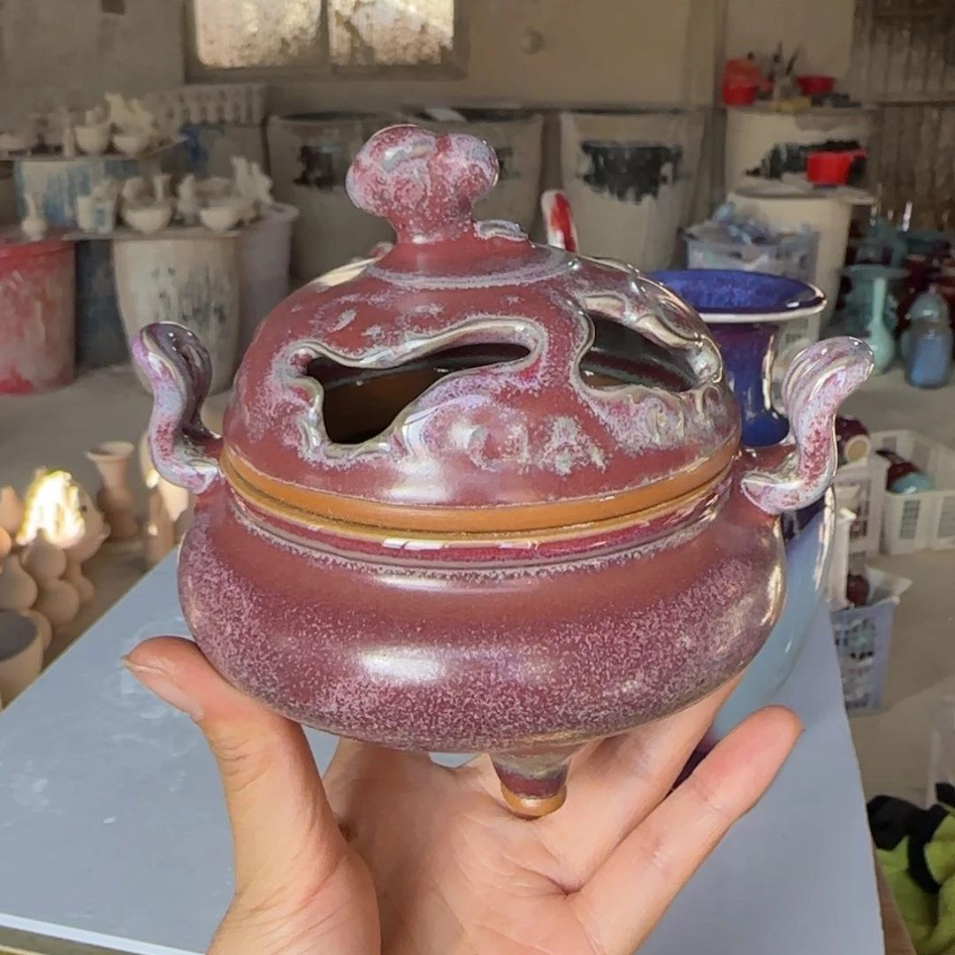 摆件陶郑家钧窑摆件