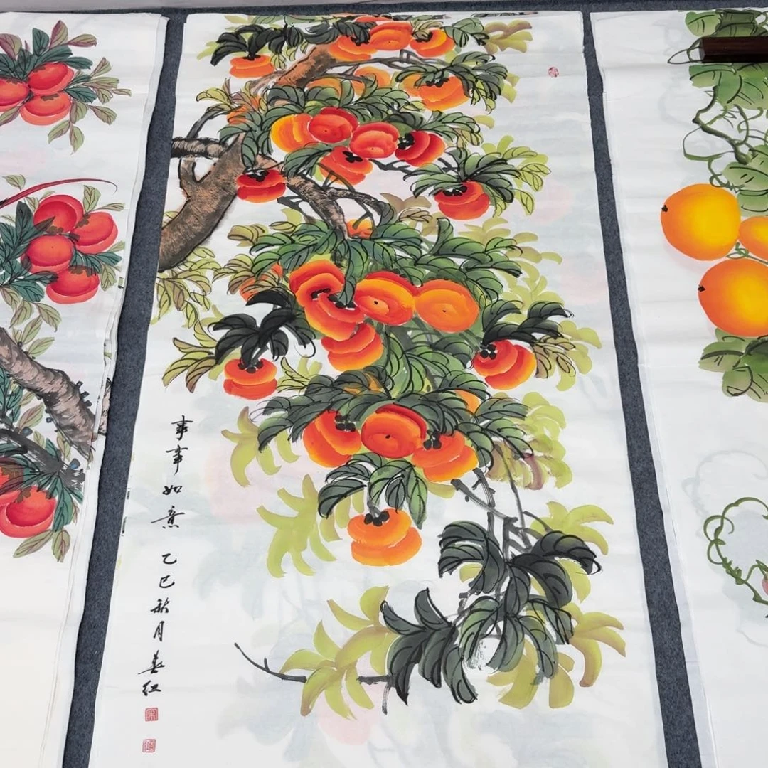 国画四尺尺寸70X140纯手绘作品