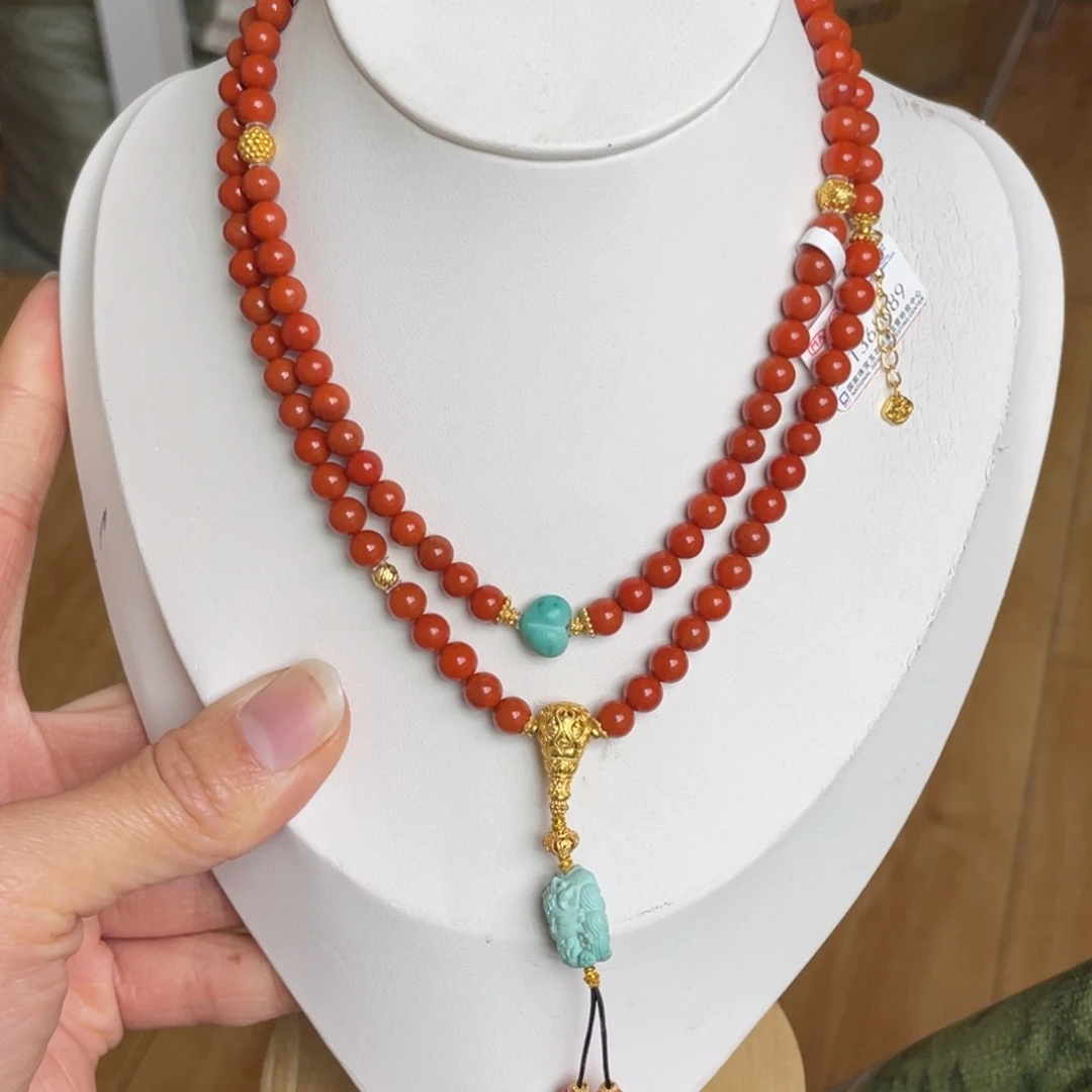 南红玛瑙未镶嵌颈饰