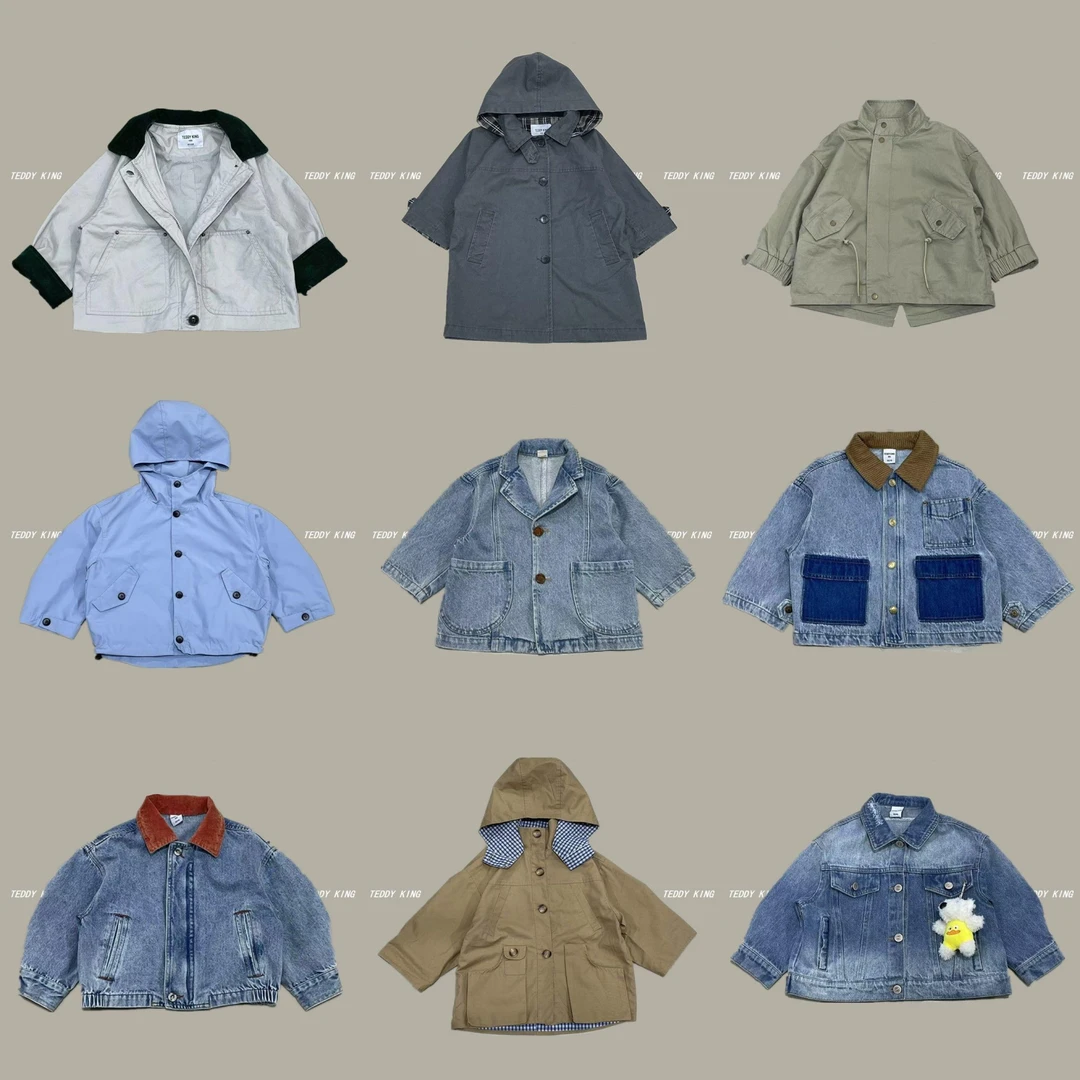 2025春秋（601-632）  中小童 新款 时尚休闲  链接衣服外套