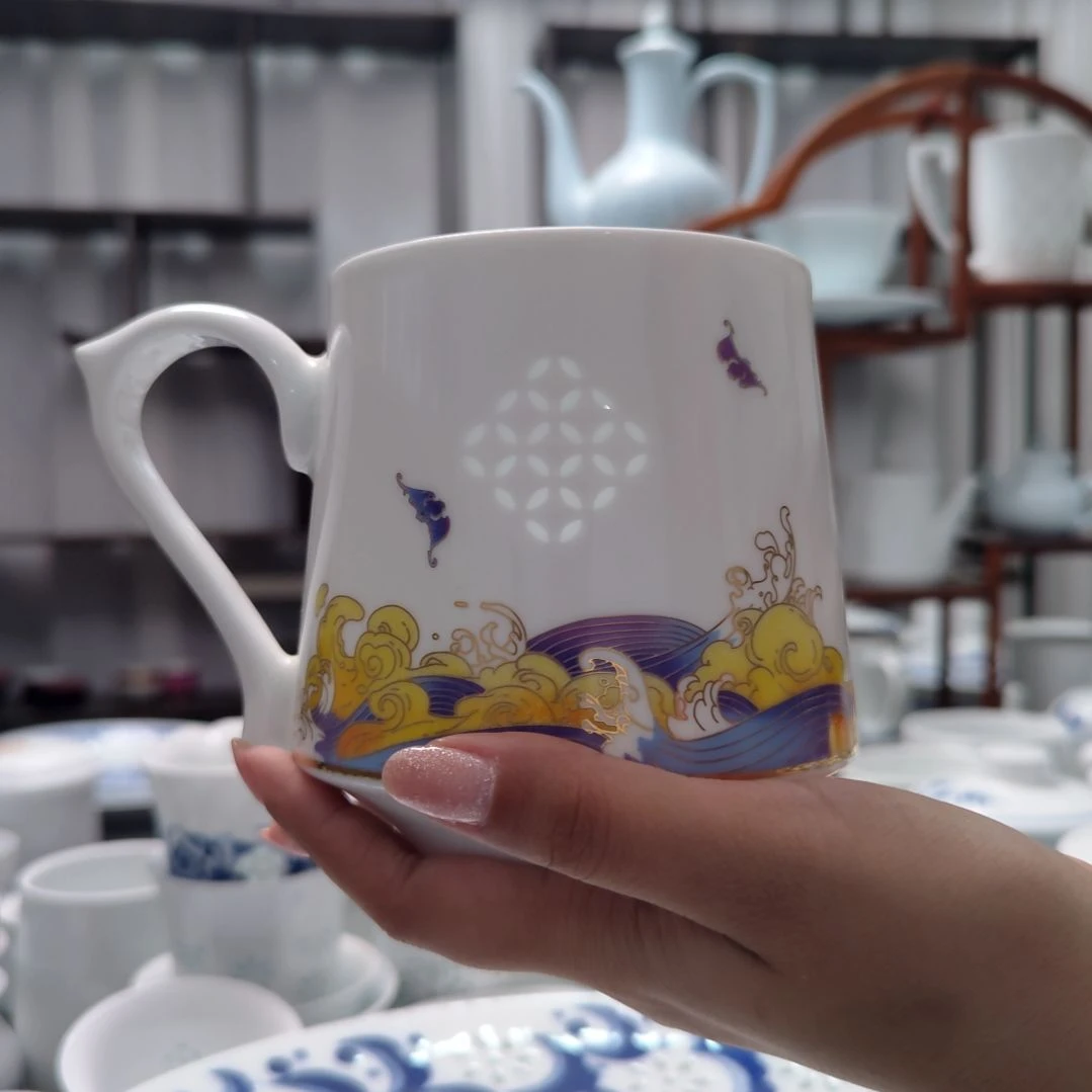 瓷福茶漏杯身一个