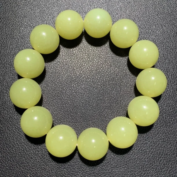 清代 和田黄玉手串/古92935