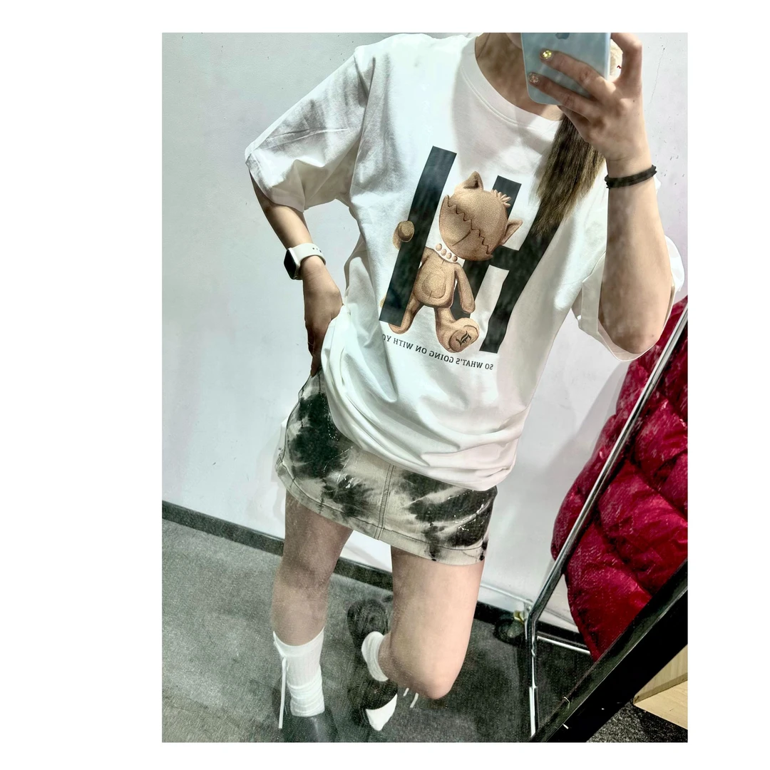 LINCCHIC/金羽杰时尚百搭中长款T恤S223TS691