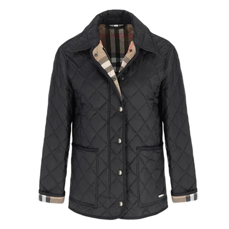 Burberry/博柏利翻领长袖外套驼色、黑色棉服