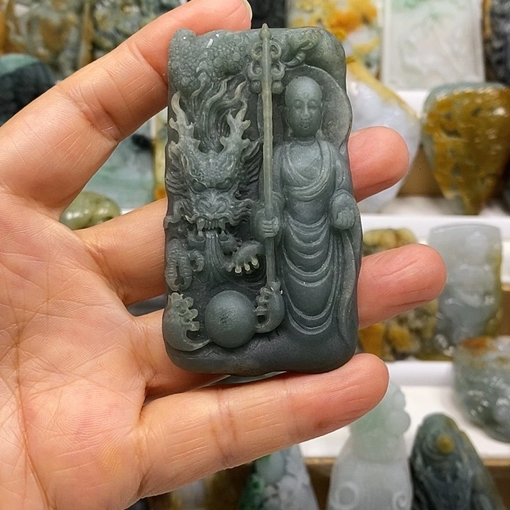 未镶嵌定制翡翠挂件8