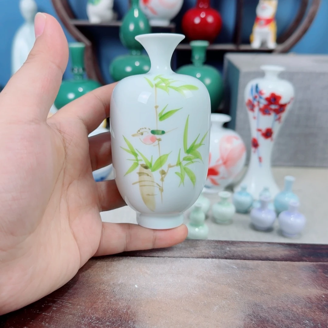 陶瓷手工小花器摆件
