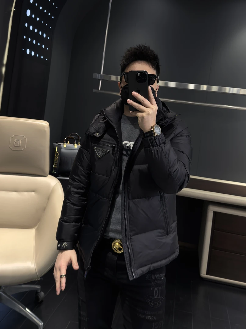 【马哥严选】冬季新款羽绒服男款欧洲站国标白鸭绒个性胸标休闲百搭