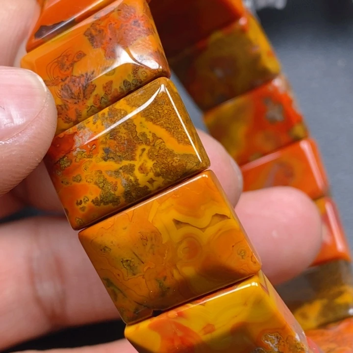 玛瑙/玉髓手链未镶嵌青**湖