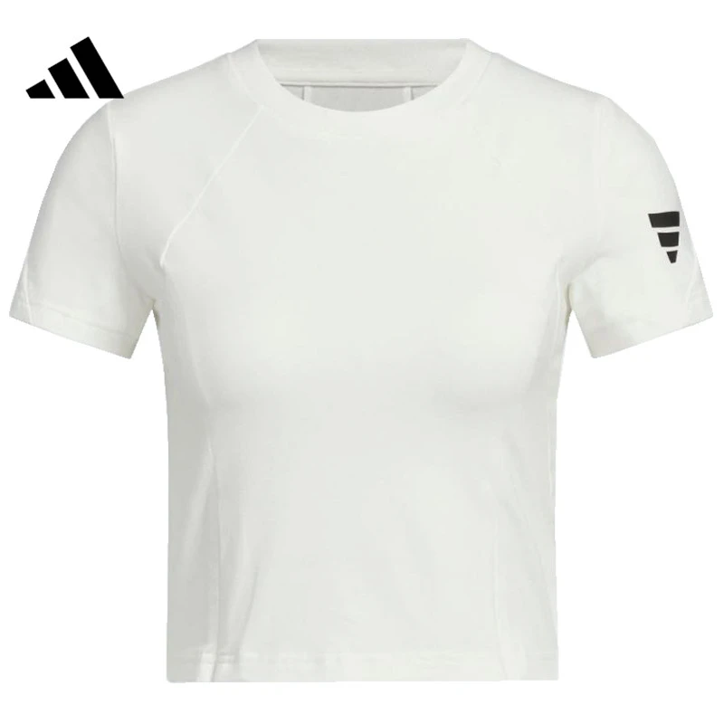 adidas阿迪达斯女子FUSTL W SS T针织无领短T恤JW1882