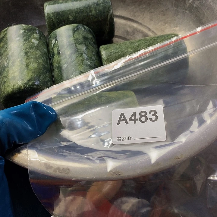 蛇纹石玉珠宝半成品未镶嵌开*！