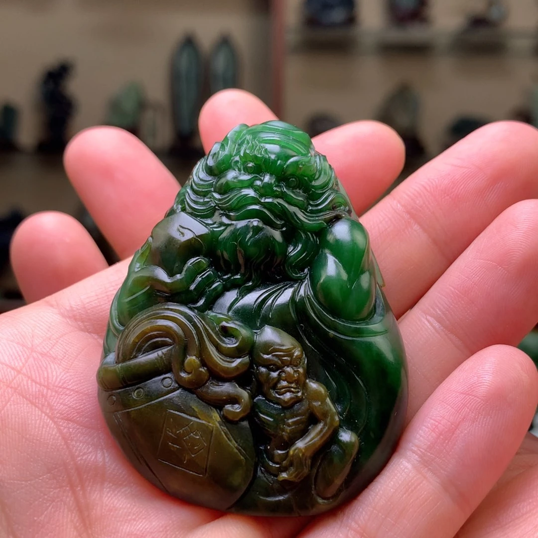 和田玉未镶嵌挂件