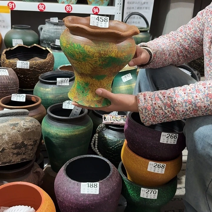 彩绘花边458高度19口径18