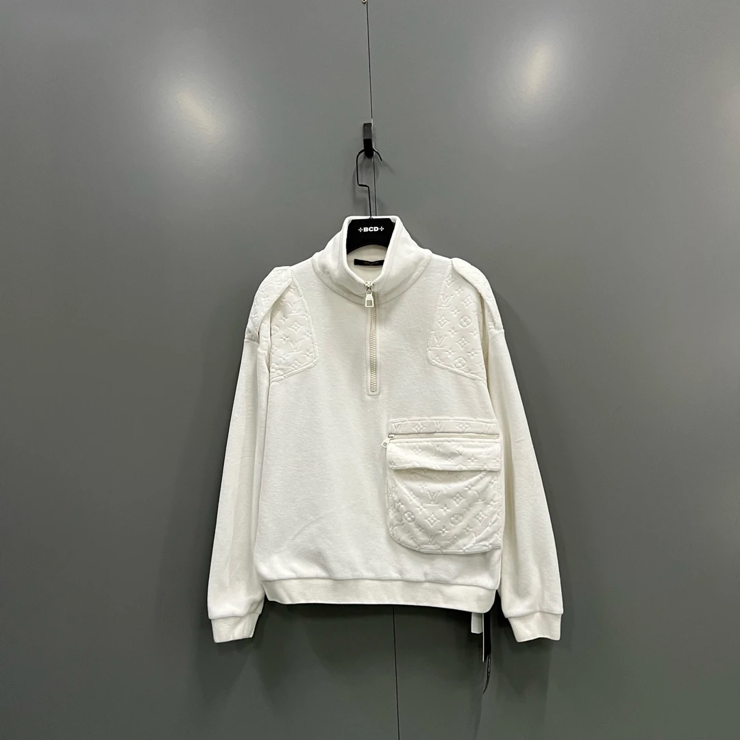 99新 LouisVuitton/路易威登 h927 白色丝绒老花外套 S码 009778