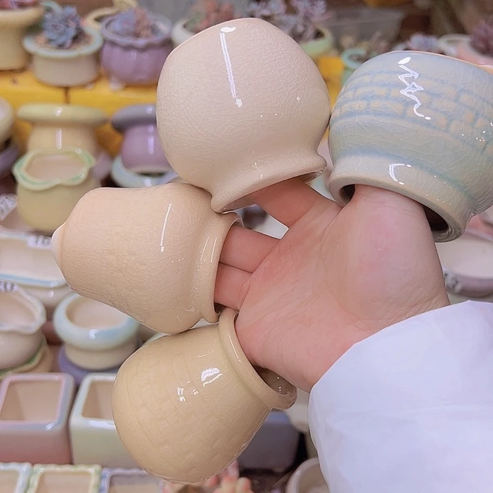 红陶陶瓷花盆单场满12包邮