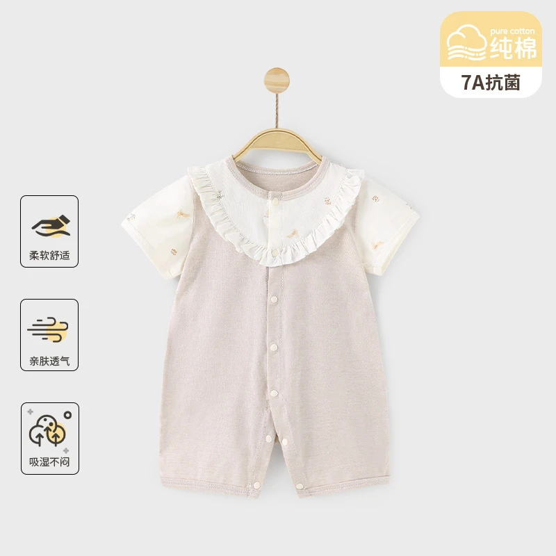 幼儿外出服超萌炸街连体衣夏天必备男女宝宝纯棉哈衣宝宝衣服薄款