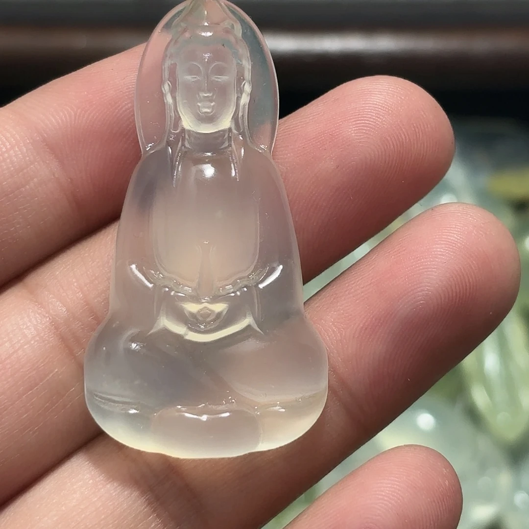 契***蛇纹石玉未镶嵌颈饰