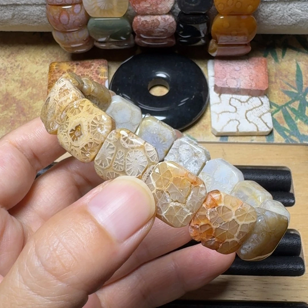 硅化玉时尚玻璃花14块350未镶嵌小*