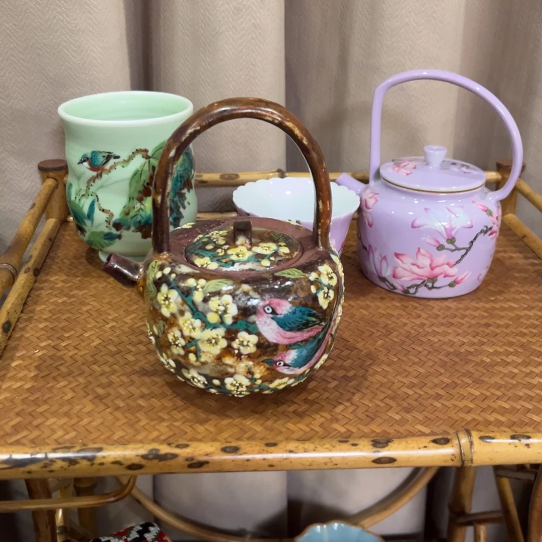 柴烧手工手绘陶瓷