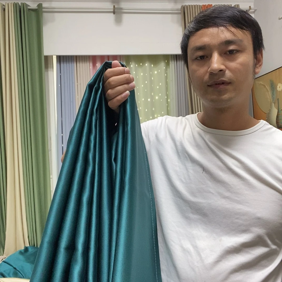 涤纶老*～孔雀绿5米