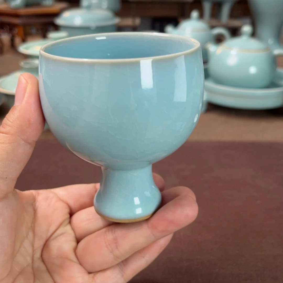 杯微瑕原矿汝官窑作品