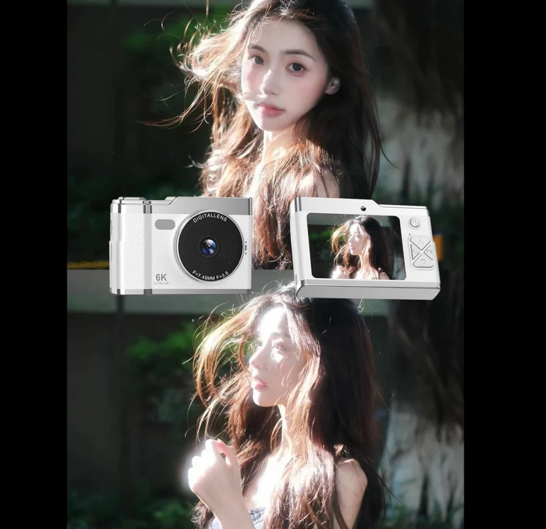 复古CCD数码相机高颜值可拍照多功能高清便携网红大学生随身迷你