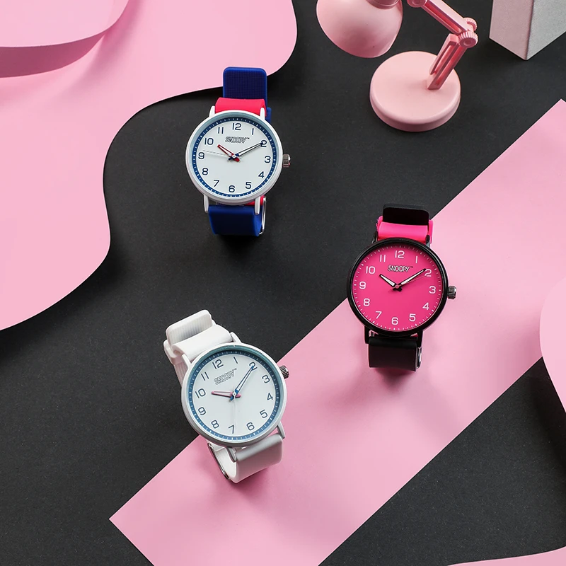 Snoopy/史努比防水高颜值学生手表少女初高中送礼生日礼物青少年