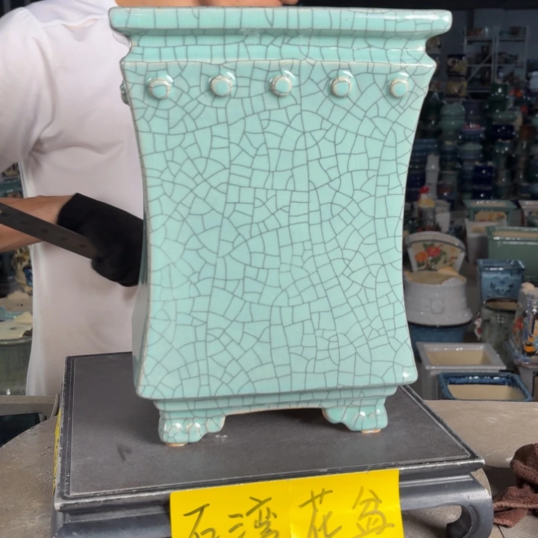 一风堂石湾花盆 内18高31
