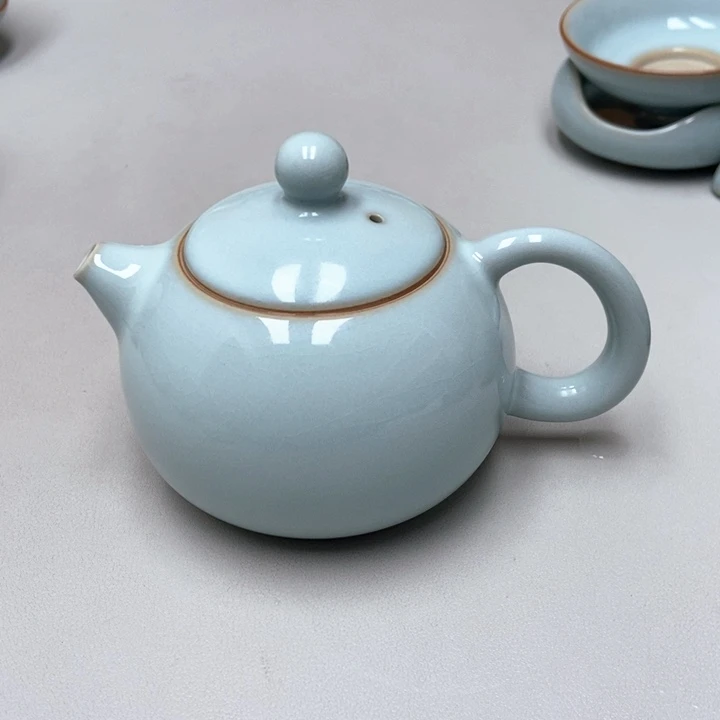 瓷微瑕西施壶无礼盒