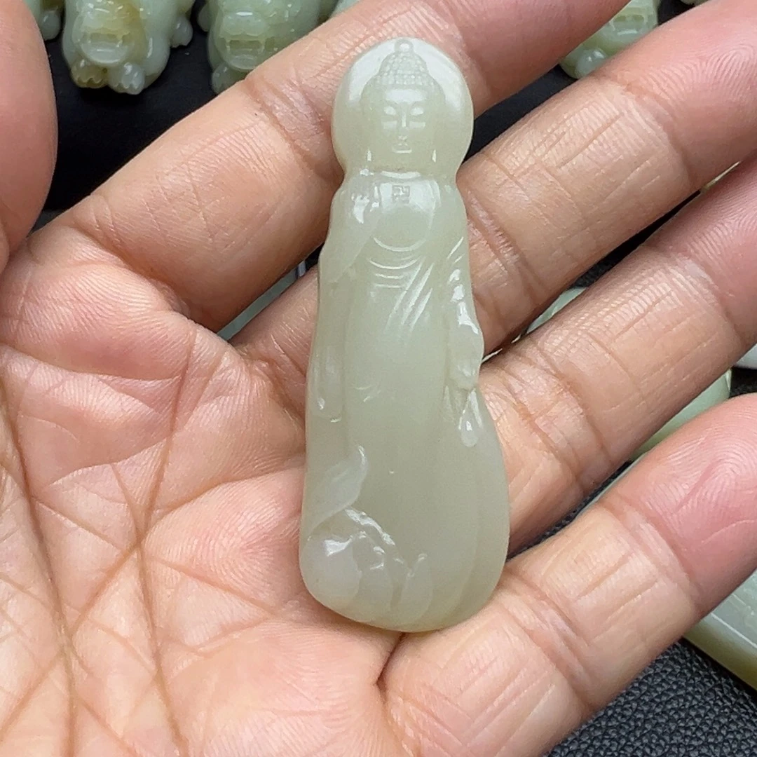 和田玉（糖玉）未镶嵌吊坠(不含链)