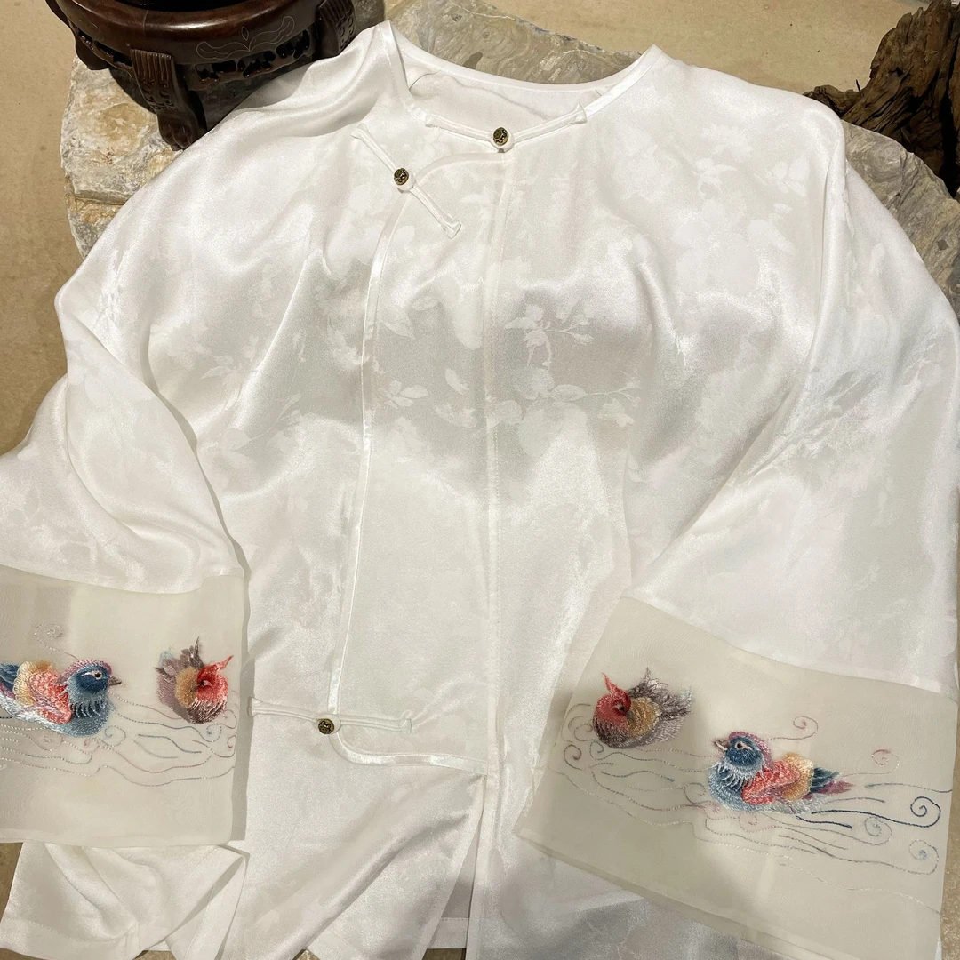 莨衣阁【相思】提花中式斜襟复古夏季姐姐服中国风