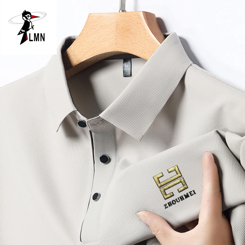 【黑金系列】翻领商务休闲夏季半袖时尚短袖纯色男士商务Polo衫薄款