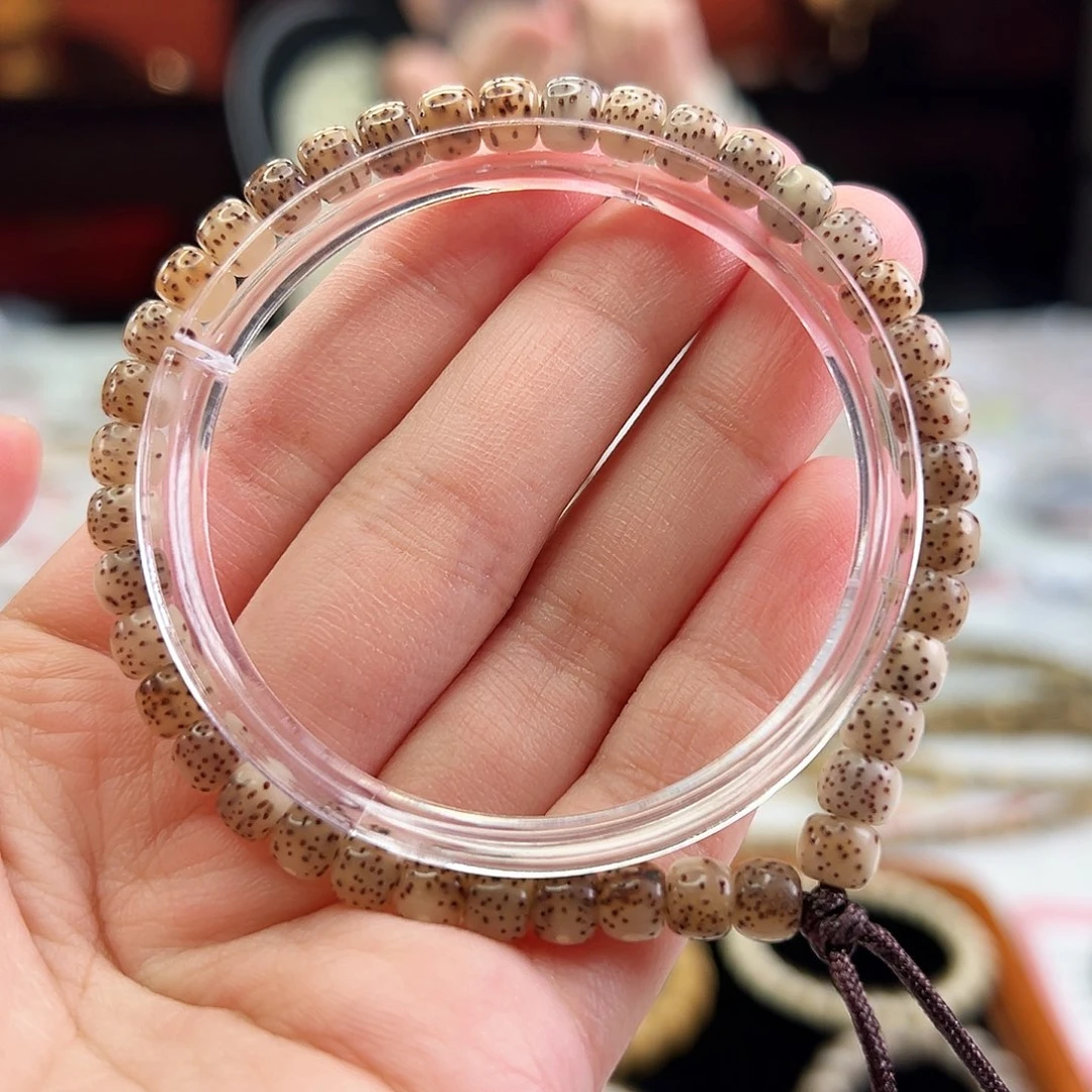 星月菩提手串Fqh6+5玉化料 大留白