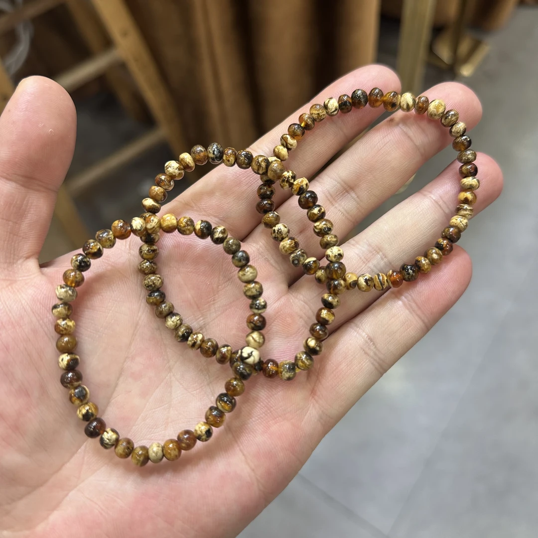 【举石精选】X1027-772-51琥珀手串（一件/多样性发/约5mm）F