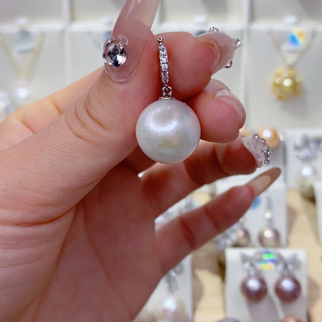 淡水珍珠未镶嵌吊坠(赠链)14➕