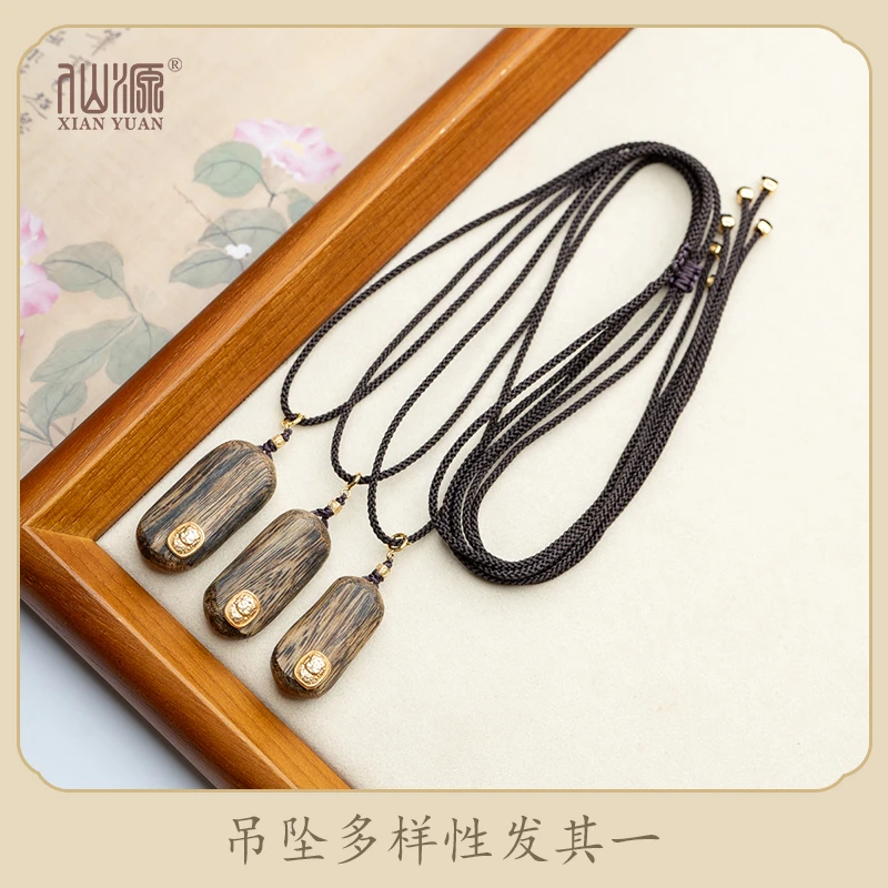 莺歌绿奇楠沉香度母吊坠项链手编绳脖挂锁骨链（多样性发其一）