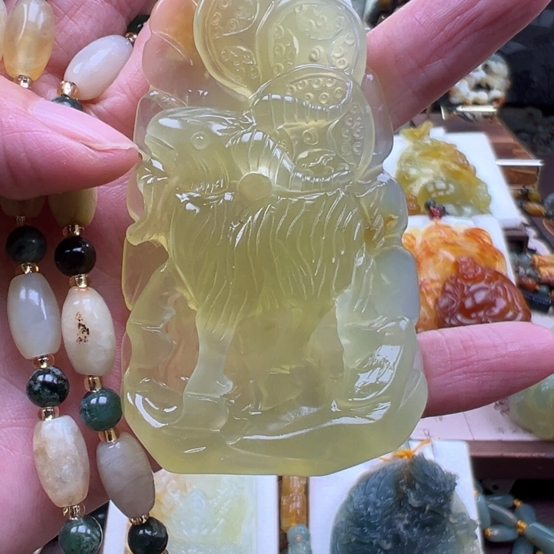 岫玉未镶嵌挂件挂件