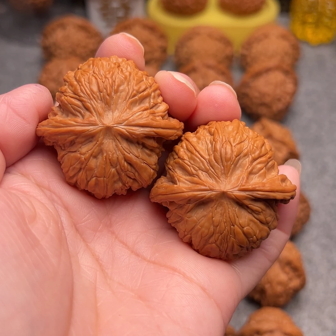 把件文玩核桃.****?精品磨盘狮子头44全品