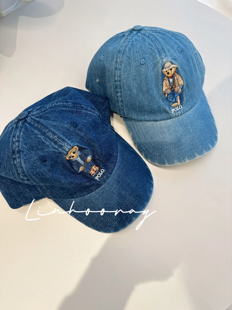 【sKycaptian】原版开发小熊刺绣定制牛仔棒球帽