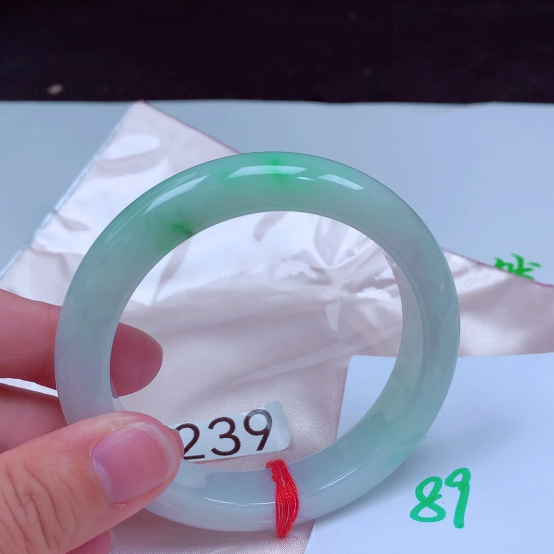 未镶嵌手镯翡翠缅甸天然A货翡翠手镯58.3