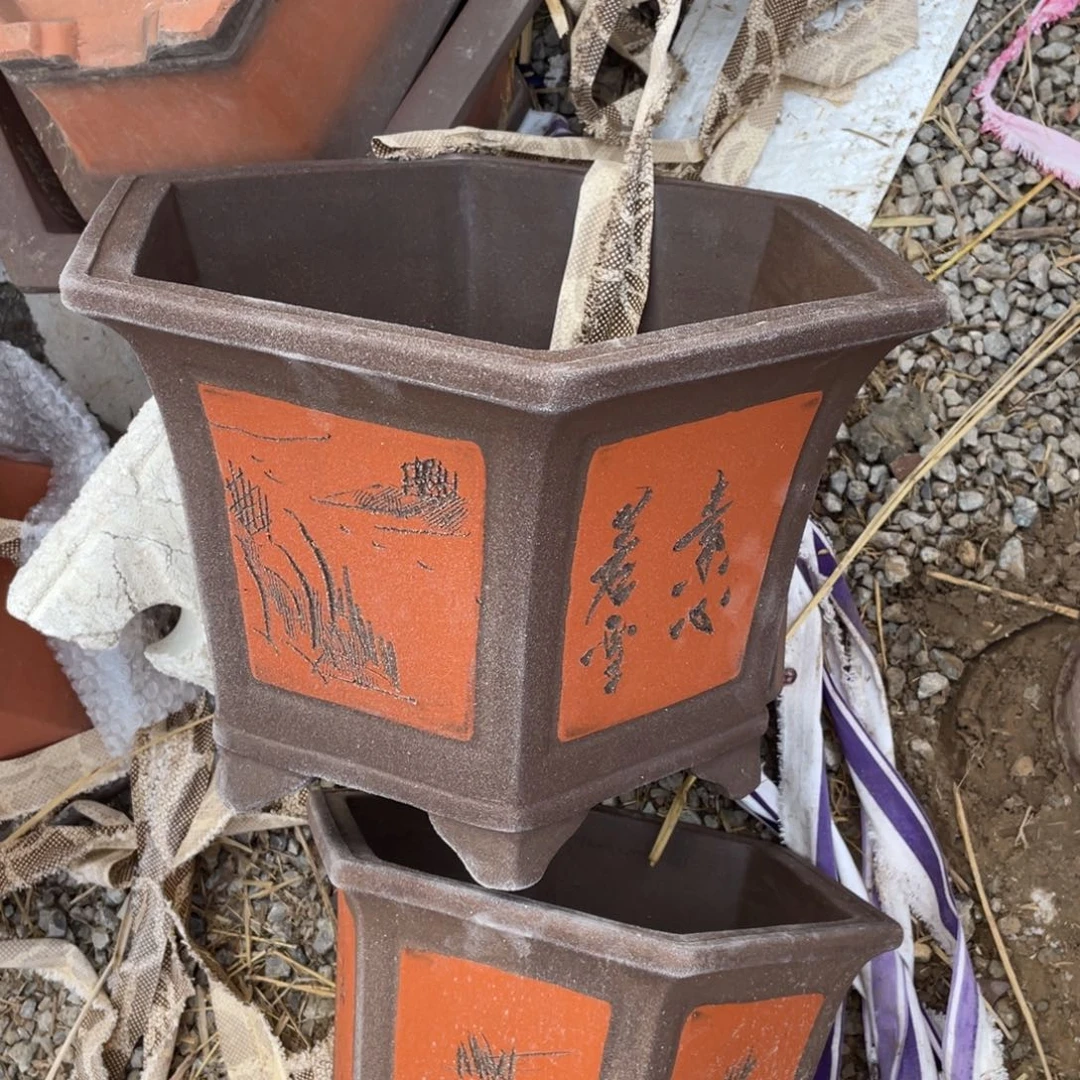 紫砂六角 40cm 俩支