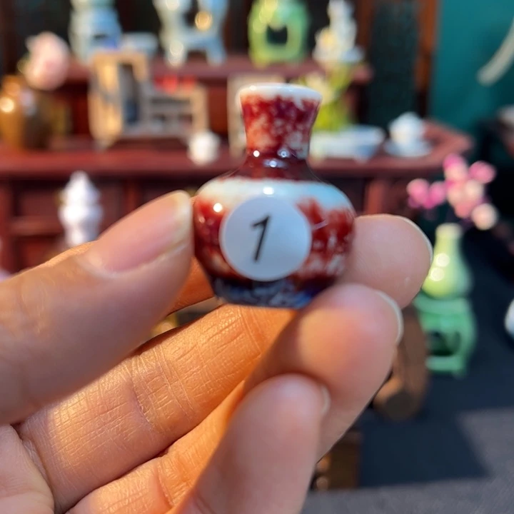 摆件微陶老王迷你花瓶