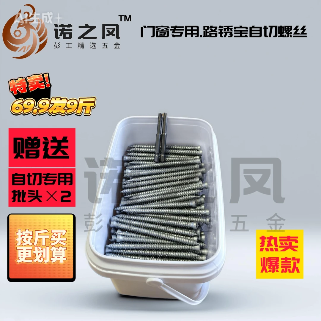门窗安装 国标路锈宝 防腐 防锈自切螺丝